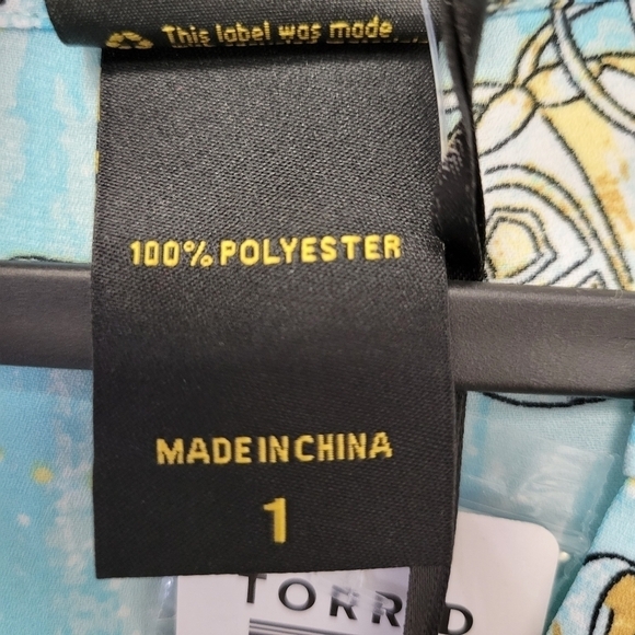 Torrid Disney Cinderella Hi Lo Blouse Blue 1X - Picture 5 of 7